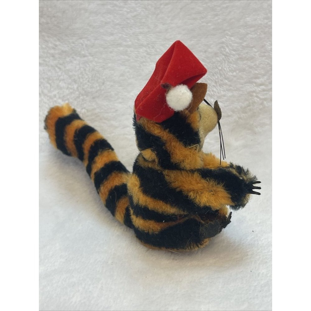 Vintage Tiger Hugger Clip On Red Hat Moveable Head 3" View 2